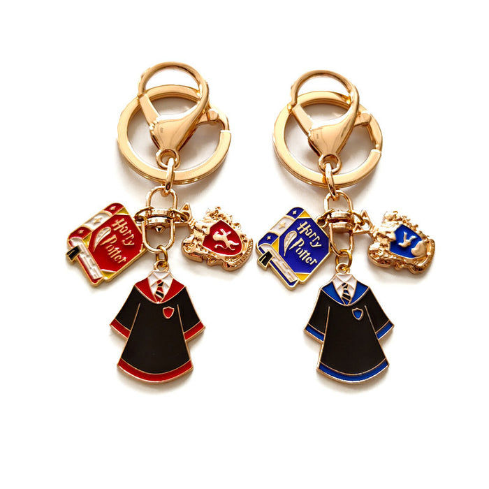 Wholesale Cartoon logo badge metal keychain