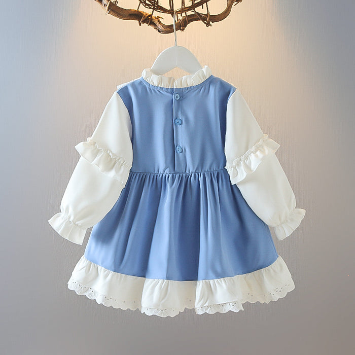 Wholesale Bow Lace Princess Dress Children's Dress JDC-CTS-MianY032