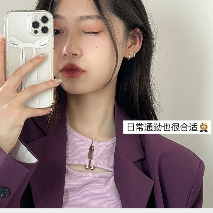 Wholesale Silver ear ring, ear ring, ear bone nail, niche high-end sensory ring, ear buckle, ear needle