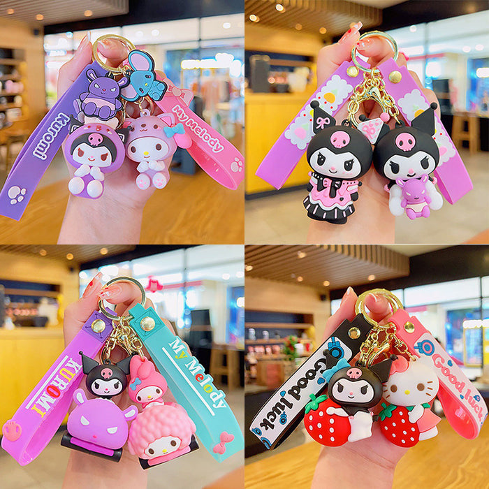 Wholesale Cartoon Doll Soft Plastic Keychain JDC-KC-KuM010