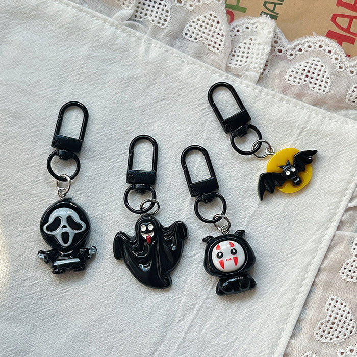 Wholesale Halloween Ghost Skeleton Keychain Cute Gift for Students MOQ≥2