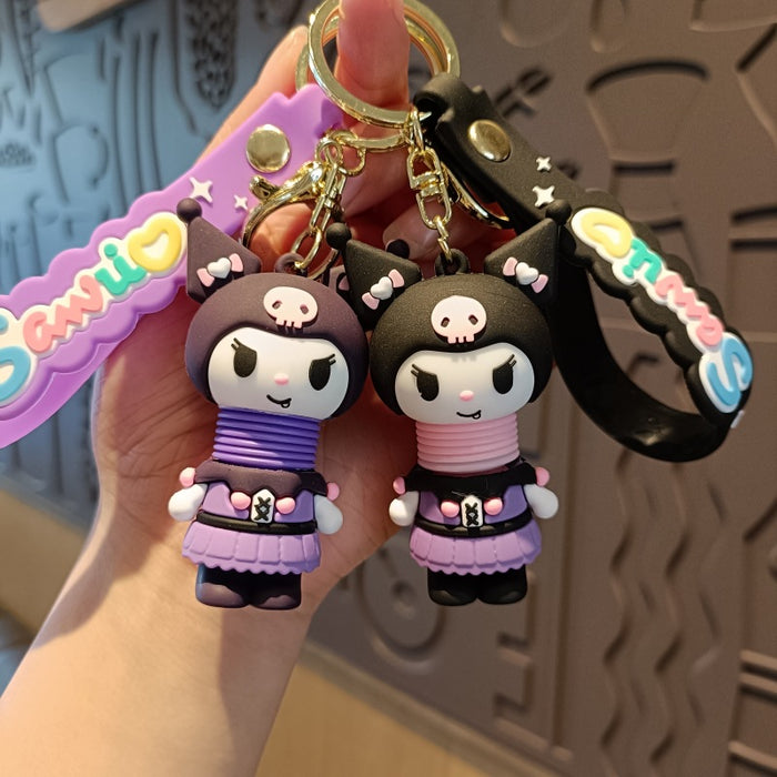 Wholesale Silicone Cartoon Doll Keychain JDC-KC-MingT152