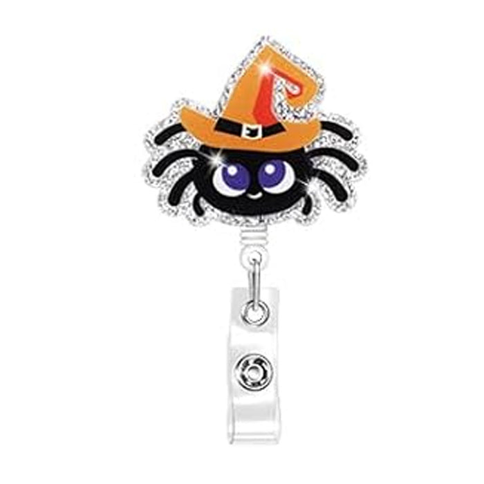 Wholesale Halloween Acrylic Retractable Clip Easy Pull Keychain JDC-KC-QiDing003