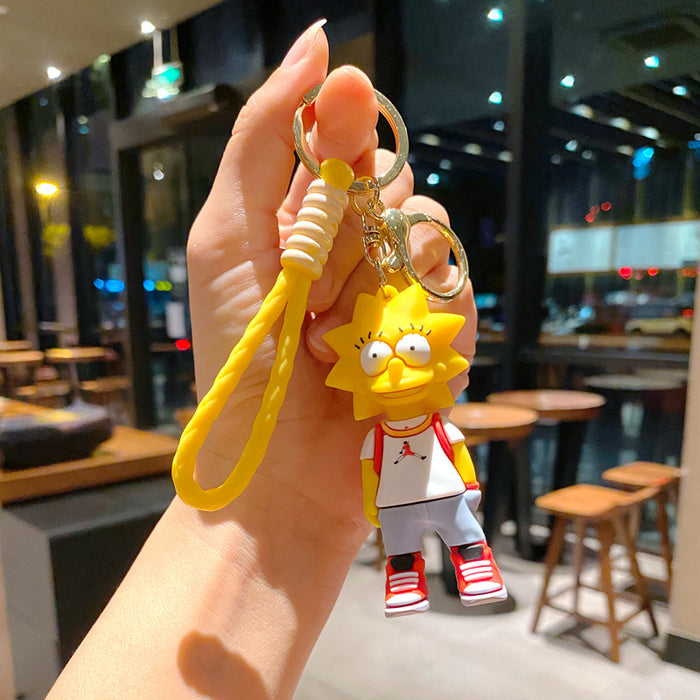 Wholesale Cartoon pvc Keychain Creative Car Keychain Cute Keychain