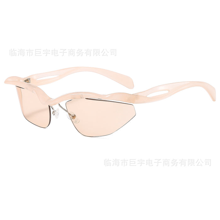 Wholesale Frameless Y2K personalized high-end Millennium punk sunglasses for outdoor cycling