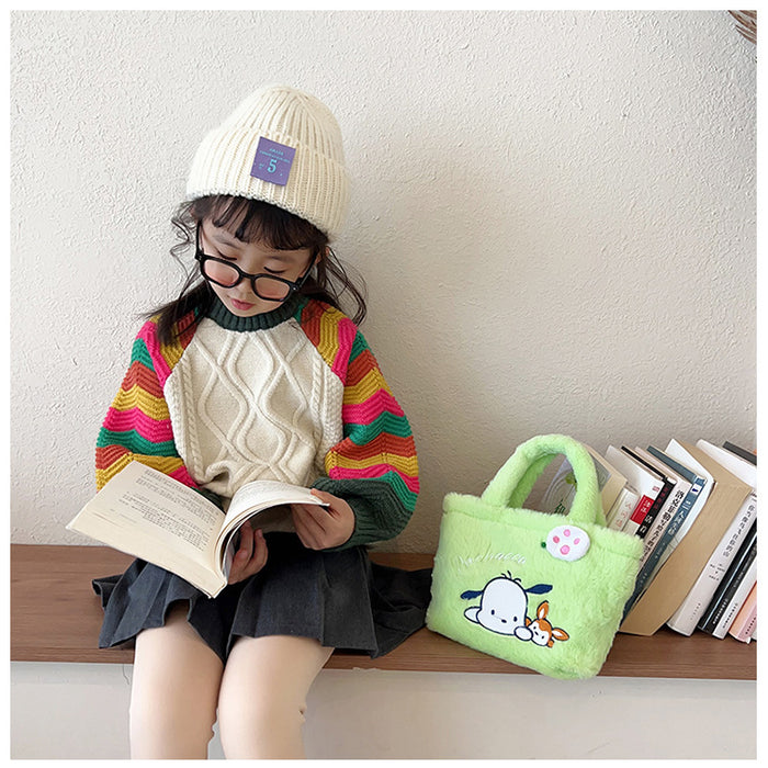 Wholesale New cartoon large capacity single shoulder pencil case, cute stationery bag, makeup bag, backpack, children's bag