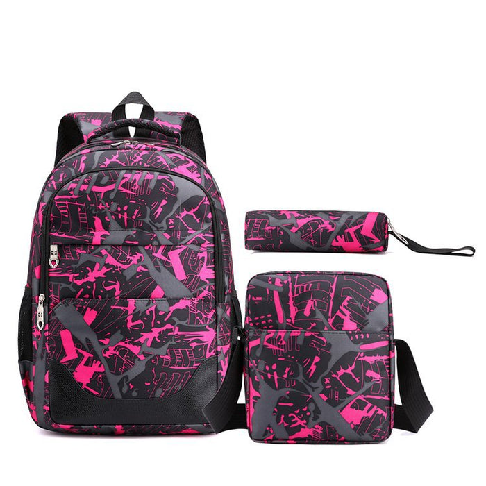 Wholesale Nylon New Large Capacity Middle and High School School Bags Casual Travel Bags JDC-BP-YuanDuo033