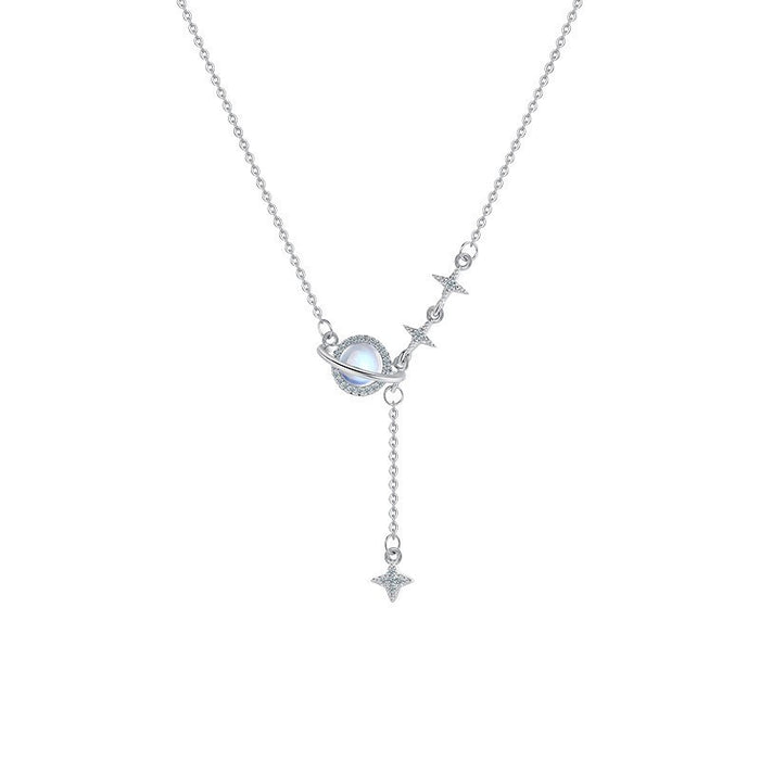 Wholesale Small niche design necklace, fashionable star, exquisite, light luxury, versatile, high-end feeling, collarbone chain