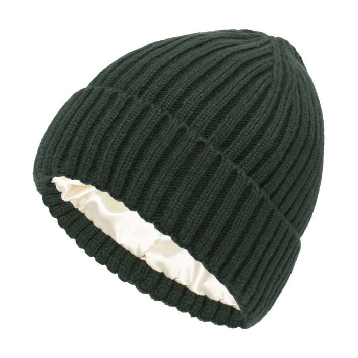 Wholesale Autumn and Winter Trendy Hats for Women,  New Satin Warm Woolen Hats for Men and Women,  Family Pullover Knitted Hats