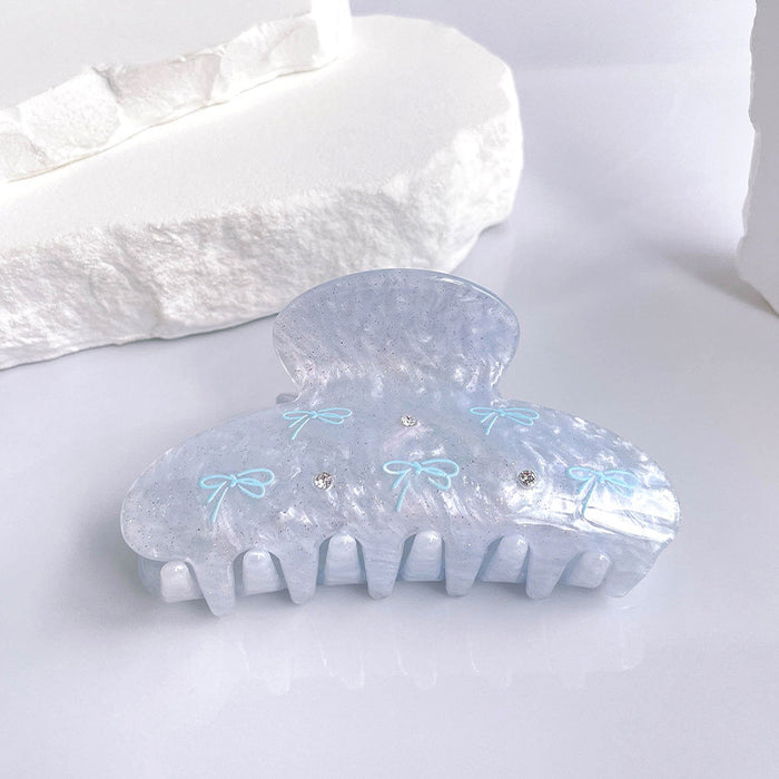 Wholesale Diamond studded claw clip, cute girl, dolphin shell, medium shark clip, back of the head, half tied hair headpiece, hair accessory