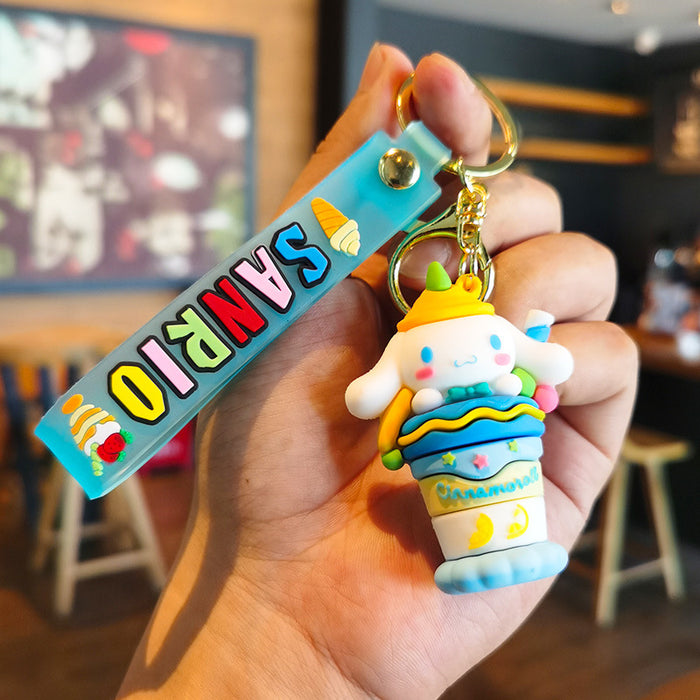 Wholesale Cartoon Ice Cream Key Chain