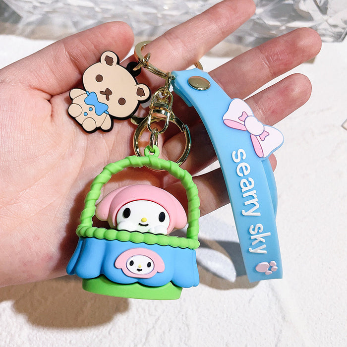 Wholesale Cartoon Silicone Doll Keychain JDC-KC-QiChao024