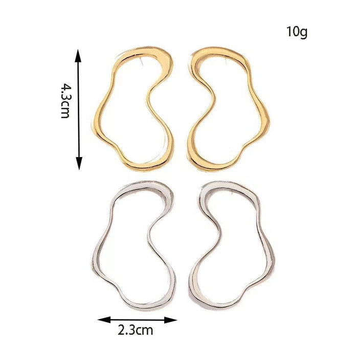 Wholesale Wholesale irregular line earrings earrings simple trend commuter party earrings