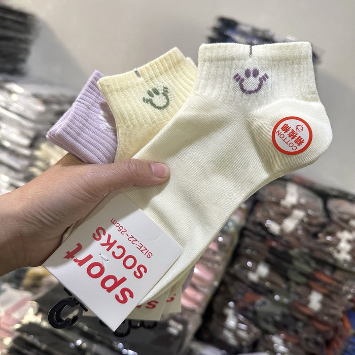 Wholesale Socks for women in spring and summer, short tube sports socks, short cotton socks, cute short socks for women in spring and summer