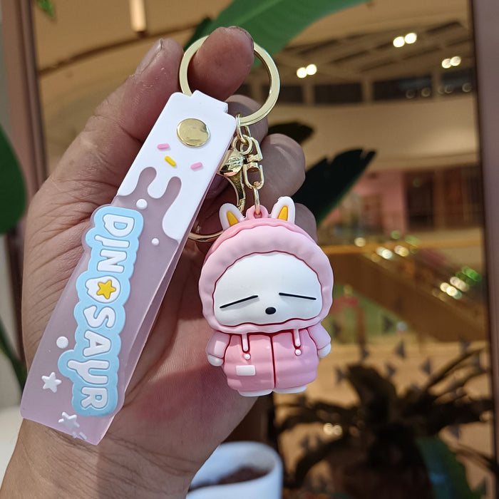 Wholesale Silicone Cartoon Doll Keychain JDC-KC-YiChang-006