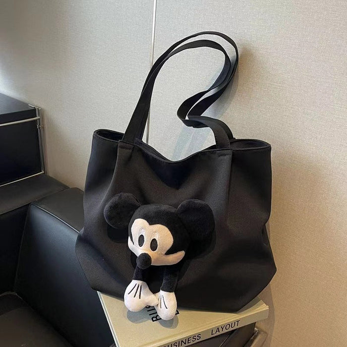 Wholesale Cartoon Tote Bag Shoulder Cute Mickey Crossbody Bag Niche Large Capacity Doll Bag Canvas Bag