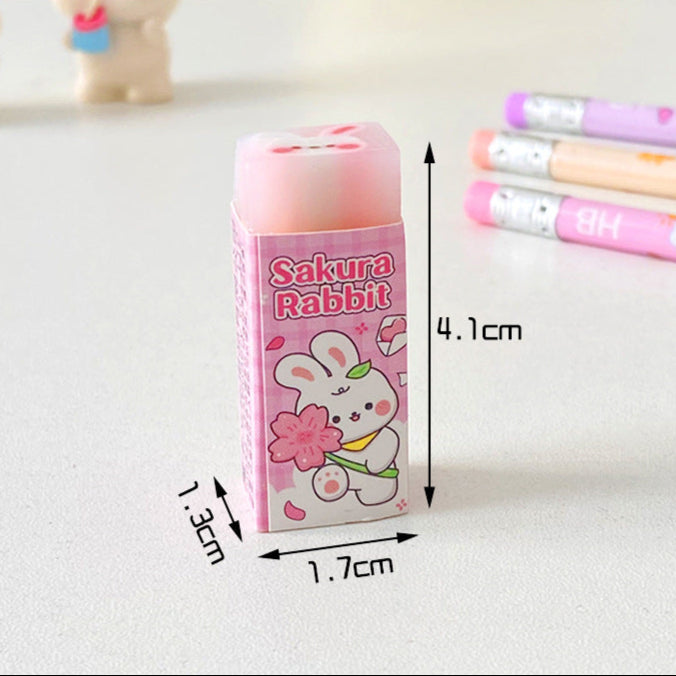 Wholesale Creative cartoon eraser children's less dandruff painting cutting eraser Primary School students sandwich eraser cute stationery