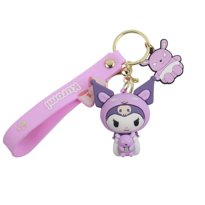 Wholesale Cartoon Doll Silicone Keychain JDC-KC-NiuTe001