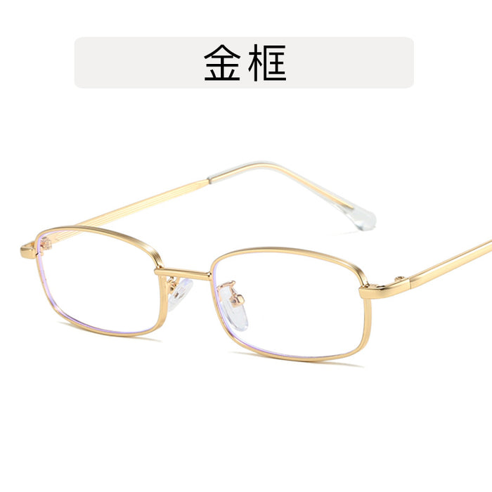 Wholesale Glasses frame metal frame flat lens anti blue light with myopia glasses