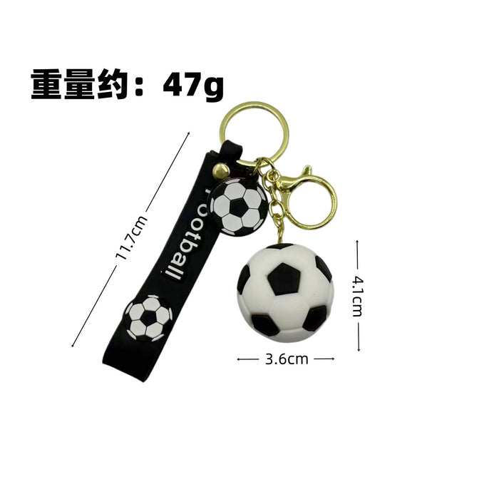 Wholesale Creative Cartoon Soccer Keychain Fan' s Bag Charm