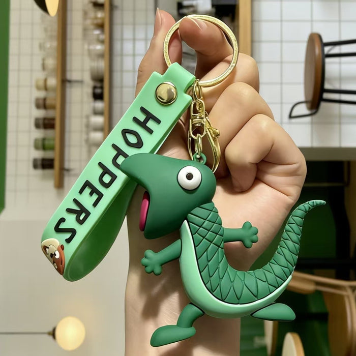 Wholesale Silicone PVC Cartoon Beaver Keychain Bag Charm Decorative Gift for Kids MOQ≥2
