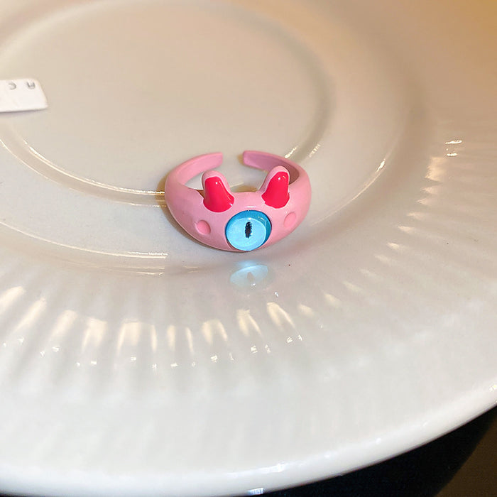 Wholesale Funny ring, niche design, cartoon personality