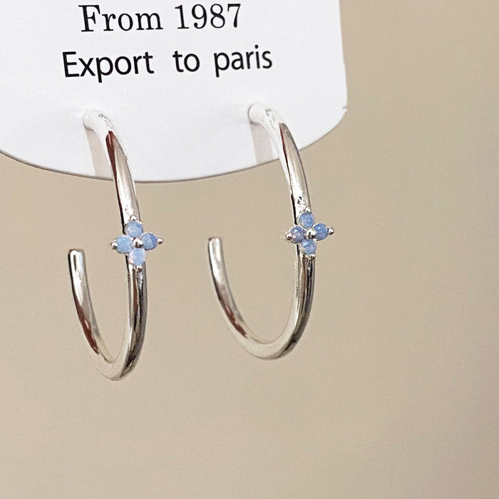 Wholesale Frosted Heart Two-Way Earrings