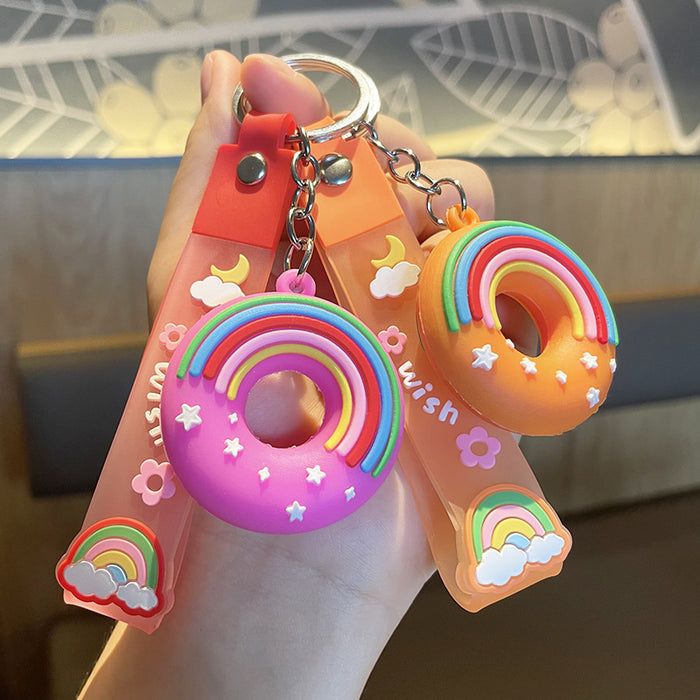 Wholesale PVC Cartoon Donut Keychain JDC-KC-ShiM007