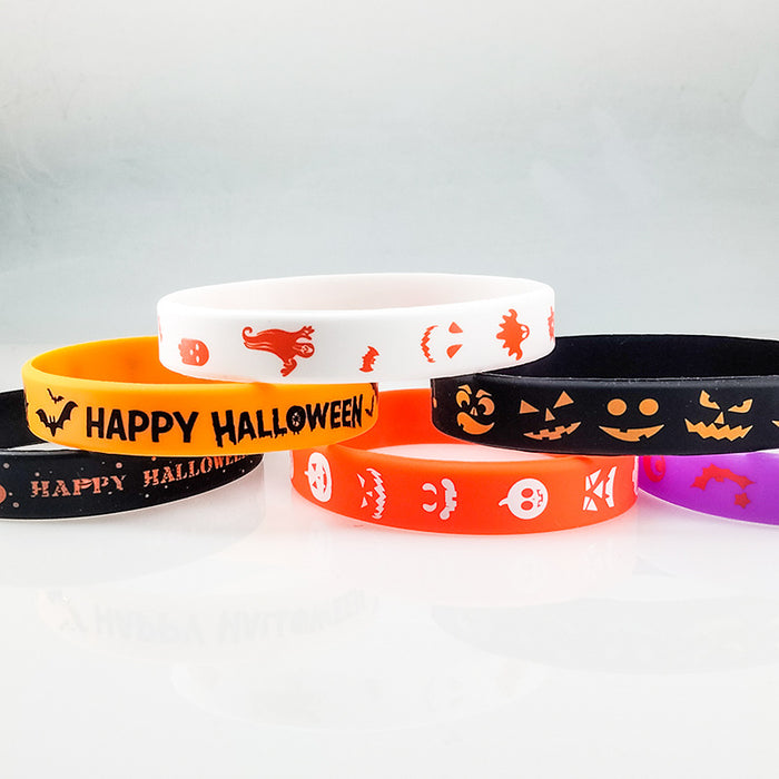 Wholesale  Silicone Bracelet Theme Party Funny Ghost House Skull TrickorTreat Rubber Bracelet