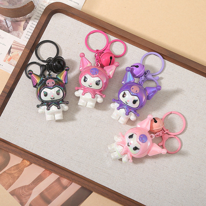 Wholesale Creative and Cute Electroplated Doll Keychain Pendant Cartoon Soft Rubber Keychain Small Gift Pendant
