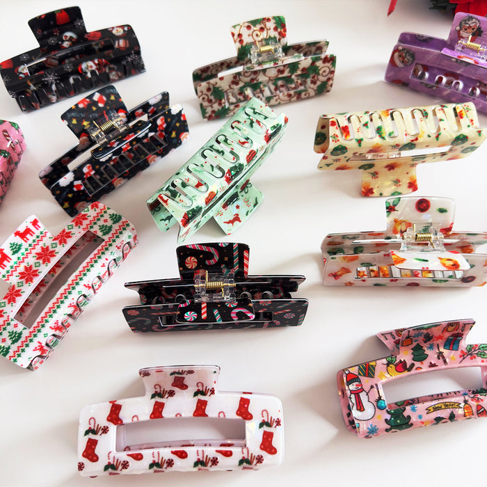 Wholesale Christmas series hair clip,  Christmas tree,  snowman,  bell,  holiday headwear