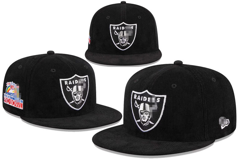 Wholesale Football Caps Embroidered Peaked Caps Outdoor Sun Protection Caps American Hip-Hop Flat-Brimmed Hats