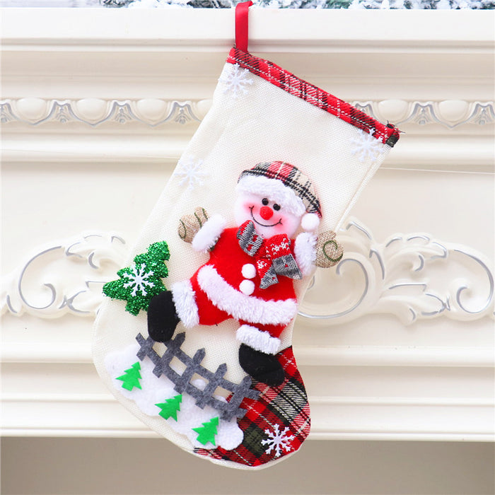 Wholesale Christmas stocking gift bags,  Christmas scene window display pendants,  Christmas decorations,  children' s candy bags