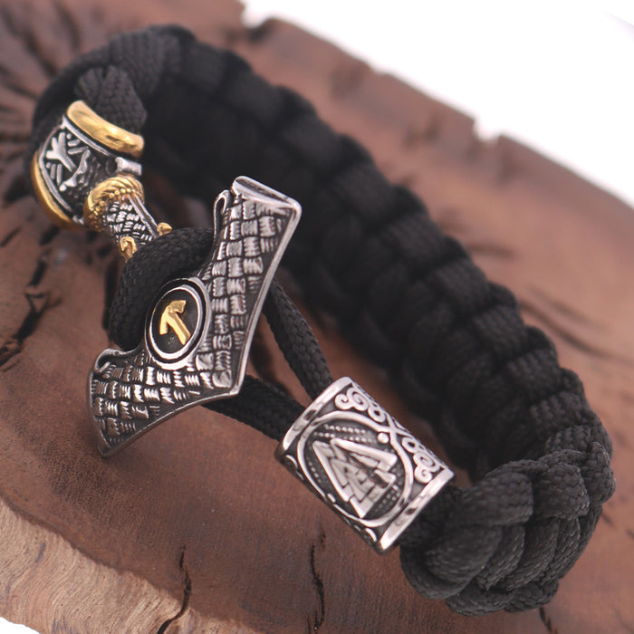 Wholesale Stainless Steel Men's Paracord Bracelet JDC-BT-HongG002