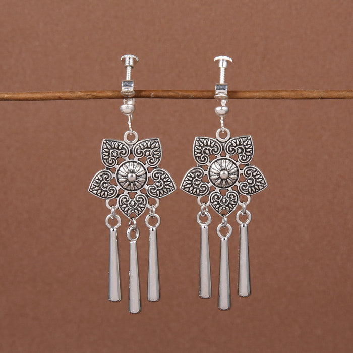 Wholesale Alloy Bohemian Retro Ethnic Style Su Long Earrings JDC-ES-Gumi003