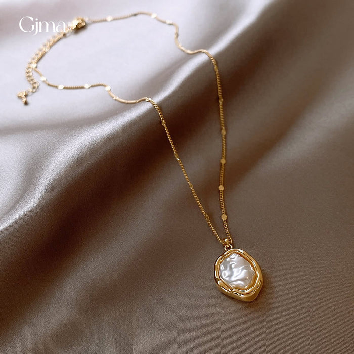 Wholesale Pearl Pendant Necklace JDC-NE-FengMei005