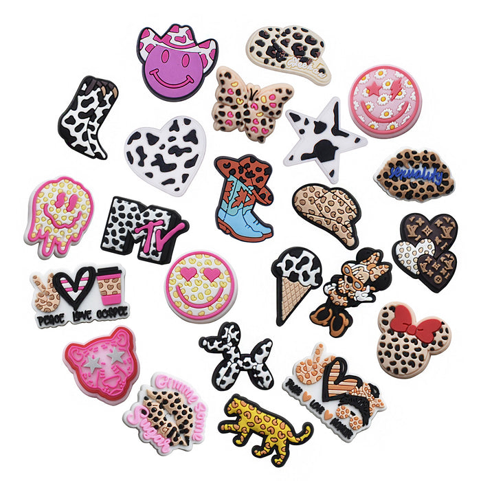 Wholesale Random 100pcs Cartoon Crocs Shoe Buckle JDC-SC-XiaoY004