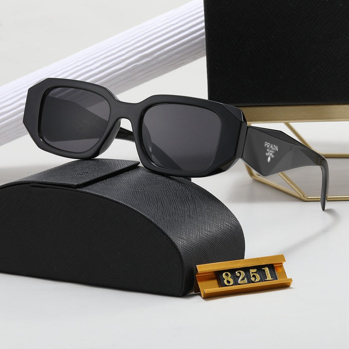 Wholesale New retro polygonal sunglasses, fashionable and personalized street photography sunglasses