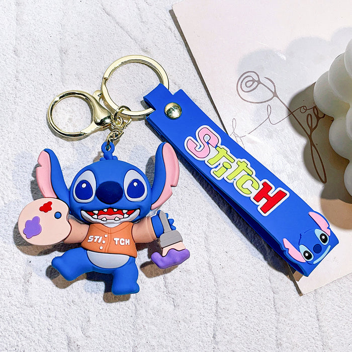 Wholesale Silicone Cartoon Doll Keychain JDC-KC-Qiwei025