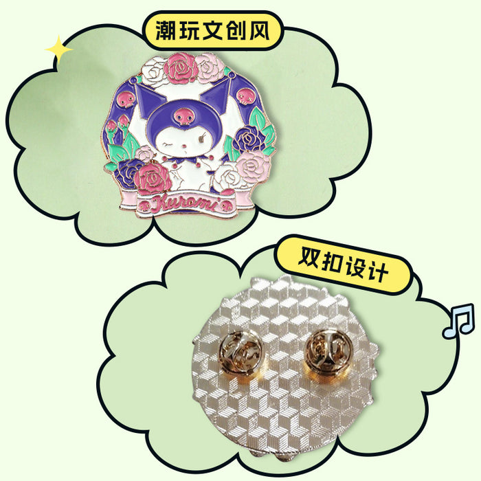 Wholesale Painted Brooch Cute Cartoon Oil Drop Metal Badge Accessories