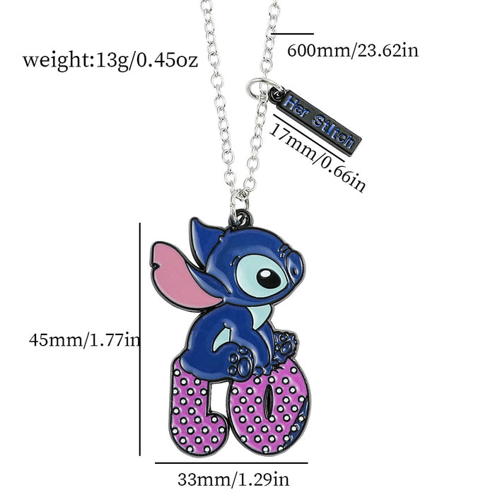 Wholesale Valentine's Day Cute Cartoon LOVE Keychain Necklace JDC-NE-ShaoH014