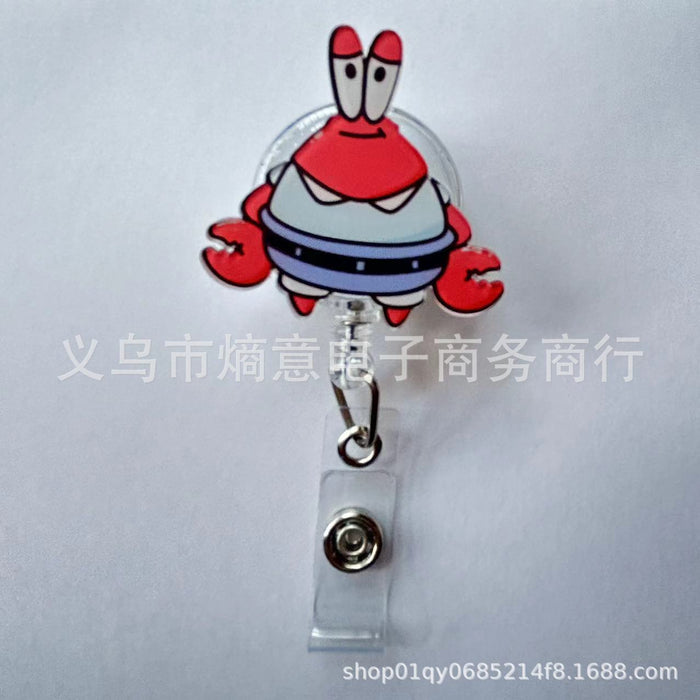Wholesale Cute Cartoon Retractable Buckle Work ID Badge Reels