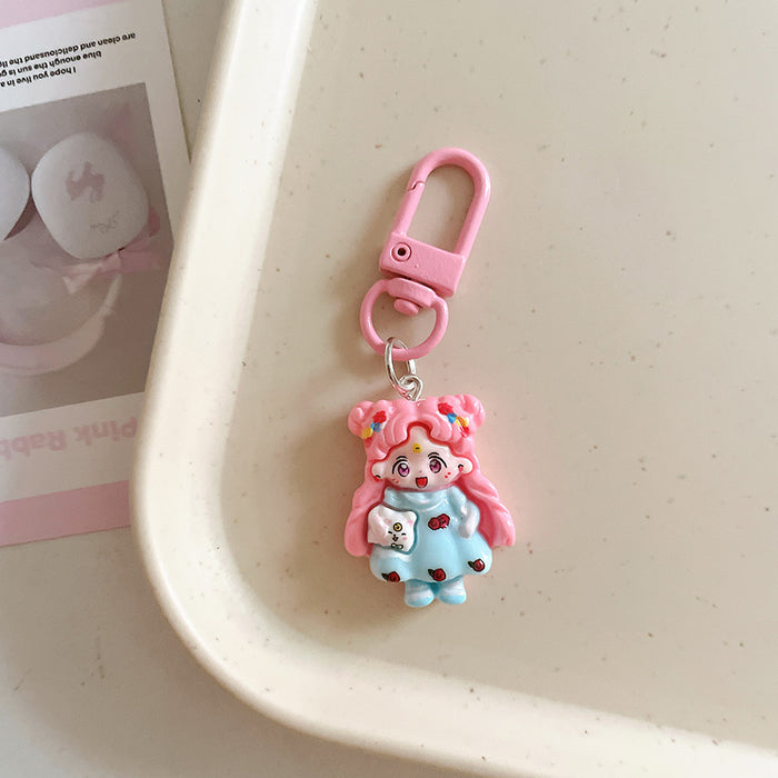 Wholesale Cute keychain pendant, student cartoon backpack ornament, backpack accessory