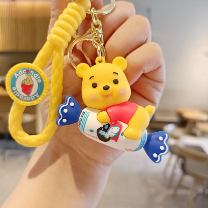 Wholesale Cartoon Silicone Doll Keychain JDC-KC-MingT253