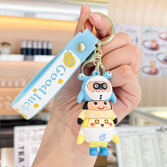 Wholesale Cartoon Doll Silicone Keychain JDC-KC-Benxin030