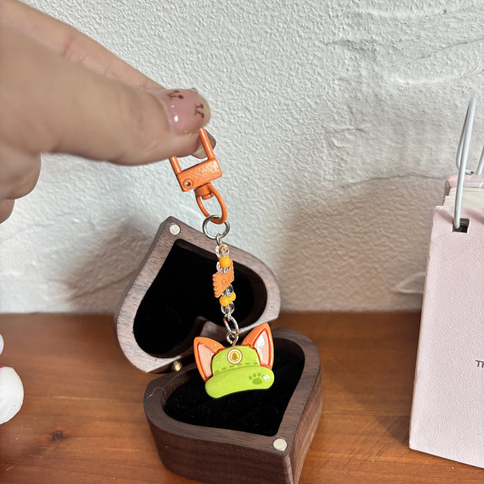 Wholesale Cute Cartoon Beaded Keychains for Couples