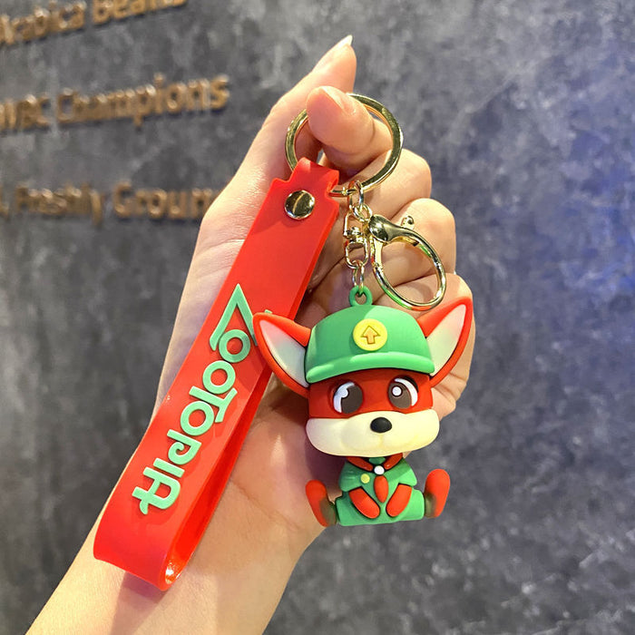 Wholesale PVC Cartoon Animal Keychain Pendant Fashion Car Key Accessory