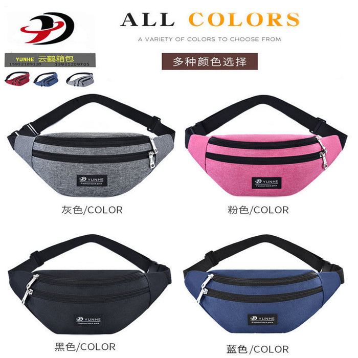 Wholesale Sports Waist Bag Casual Canvas Shoulder Crossbody Bag Outdoor Waterproof Chest Bag