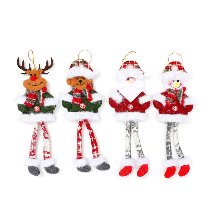 Wholesale Long-Legged Christmas Pendant Doll Christmas Small Gift Christmas Tree Pendant Decoration