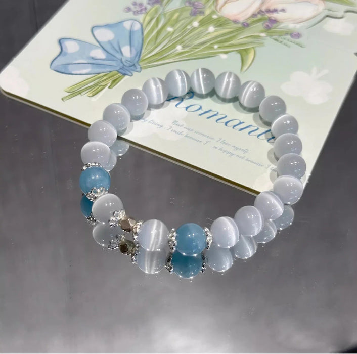 Wholesale Cat's Eye Stone Bracelet Light Luxury Niche Hand Beads